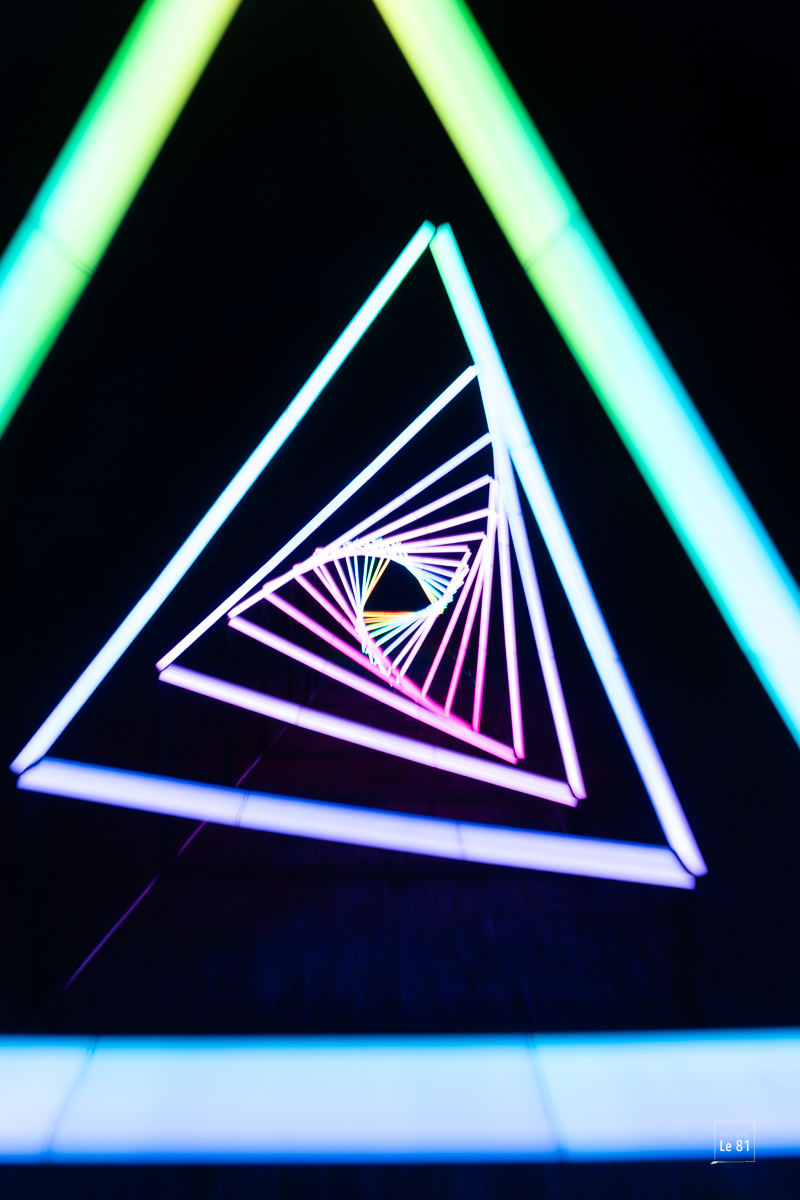 Illusion géométrique Chronix — light show immersif, Martigues